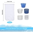 thumbnail image 2 of Calcetines para filtro de piscina, calcetines para skimmer de piscina, protectores de filtro para cesta de skimmer, forro de pantalla, malla ultrafina para cesta de piscina, 10 unidades, 2 of 5