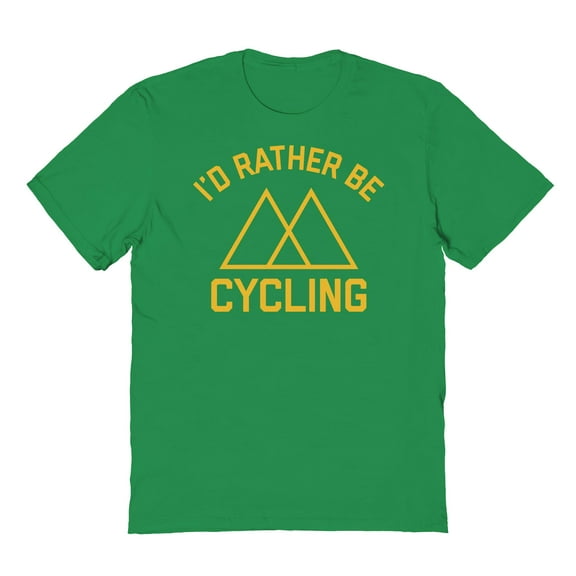 Duke & Sons Rather Be Cycling Graphic Turf Green Men's Cotton T-Shirt