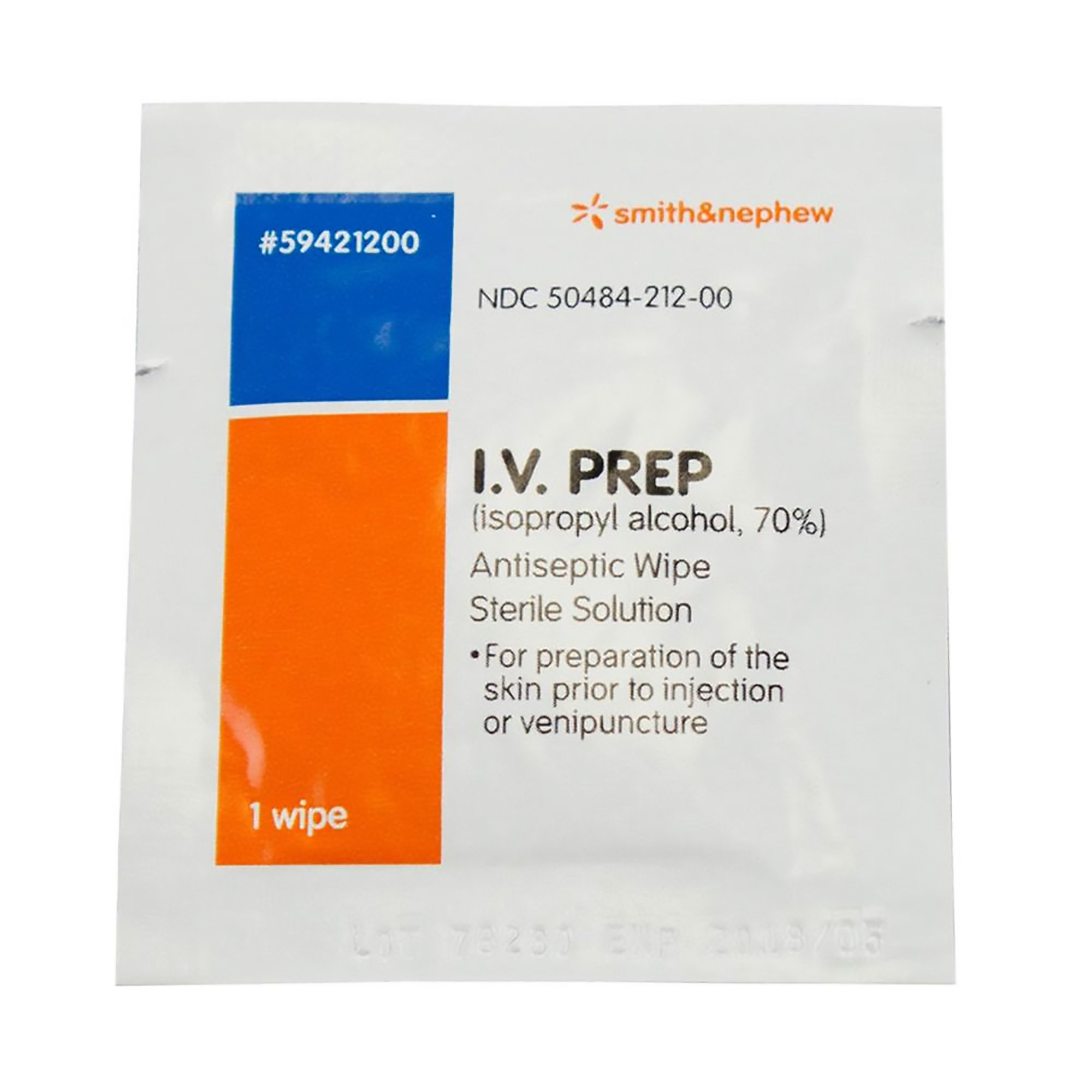 IV PREP Alcohol Prep Pad Sterile 50 per Box 59421200