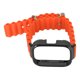 thumbnail image 1 of Correa de reloj de repuesto 2 en 1 para Redmi Watch 3, pulsera de silicona ajustable para reloj inteligente con funda protectora, color naranja, 1 of 10