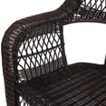 thumbnail image 5 of Northlight 4-Piece Resin Wicker Outdoor Patio Conversation Set - Black/Brown, 5 of 5