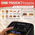 thumbnail image 4 of Gourmia Panorama 7-QT Digital Air Fryer with Panoramic View, Holographic Display, & 12 Presets, Black, 4 of 12