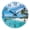 Beach2, variant on Black and Gold Wall Clock for Bedroom - Silent Wall Clock Non Ticking - 12 Inch Wall Clocks Battery Operated
