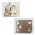 thumbnail image 4 of Dalazy Stainless Steel Thick Ring Square Sail Shade Pad Eye Plate Boat Rigging M6, 4 of 9