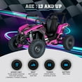 thumbnail image 4 of Mini UTV Ride on Car, 48V Shock Absorber Electric Vehicles with Disk Brake, Gear Switch, Steel Frame, LED Lights, Off Road TIre, Flexible Seat Belt and Seat, Three Speed Parental Limit Lock, 4 of 10