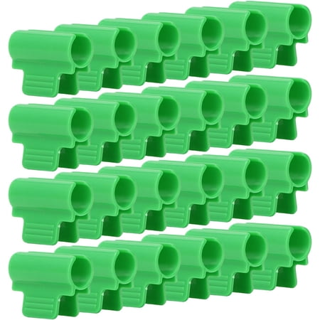 Frame Shade Net Rod Clip  Easy Fastening Anti Slip Garden Hoop Clips Durable 24 Pieces Single Head for Planting(19mm)