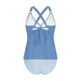 thumbnail image 4 of Fewfanhot Womens Swimsuits 2 Piece Tummy Control Bathing Suit V Neck Tankini Top with High Waisted Bottom, 4 of 8