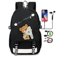 thumbnail image 2 of Cute Little Bear 26 English Letters Teenage School Bag for Boy Girl Cartoon Printing Laptop Bagpack Back To School Backpack, 2 of 5