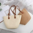 thumbnail image 5 of Straw Woven Tote Bag For Women Summer Beach Handmade Hollow Mesh Shoulder Bag Lightweight Durable Fashionable, 5 of 8