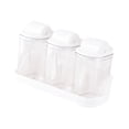 thumbnail image 1 of Especiero para almacenar y dispensar condimentos. Contenedor para especias y azúcar. 3 blancos, 1 of 9