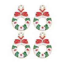 Gcvizuso Christmas Hats, Santa Hat, 10pcs/Pack Of Christmas Accessories DIY Santa Claus Jewelry Alloy Pendant