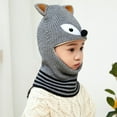 thumbnail image 2 of Angala Toddler Winter Hat Baby Warm Hat Lined Girls Boys Kids Cartoon Winter Hat Scarf Earflap Hood Skullss Caps Cozy Cute Practical One Size, 2 of 4