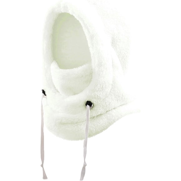 1pcs, Masque de Ski pour Enfants Cagoule pour Garçons Filles, Masque Facial en Polaire pour Enfants Tout-Petits, Foulard Chaude, Blanc, 3-10 Ans