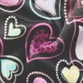 thumbnail image 3 of Pullover à Capuche pour Femmes Col Rond Imprimé Manches Longues Polyester Taille (Noir, TG), 3 of 4