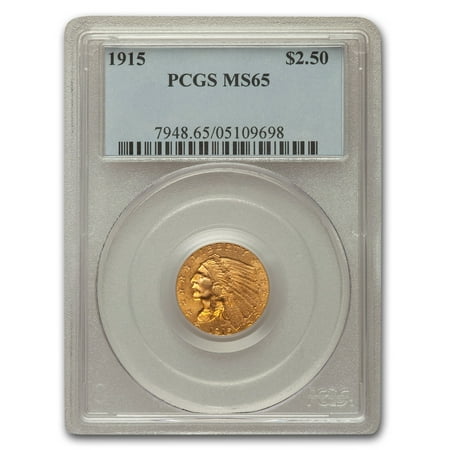 1915 250 Indian Quarter Eagle Ms 65 Pcgs