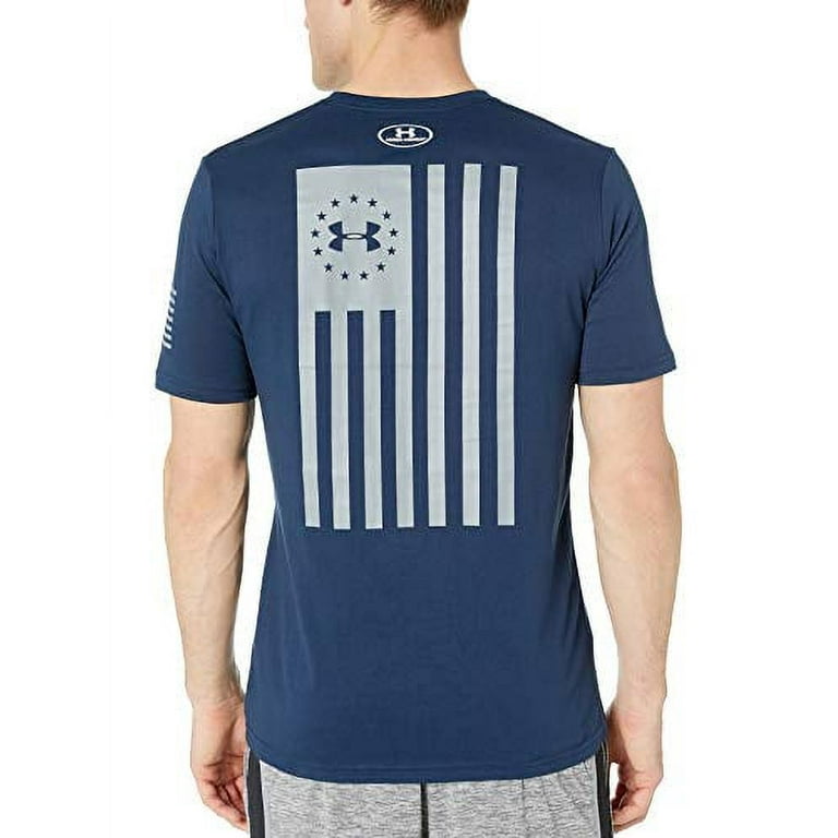 Under Armour Men's Freedom Flag Bold T-Shirt , Academy Blue (408)/Steel ,  XX-Large