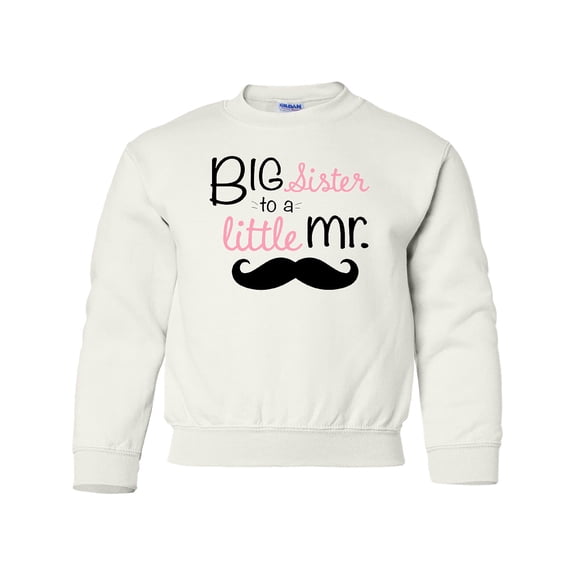 Inktastic Big Sister to a Little Mr. Youth Sweatshirt