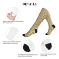 thumbnail image 5 of Lsque Gold Drops Pattern Sport Compression Socks for Men & Women 15-20 mmHg Knee High Nurse Pregnant Running Medical and Travel Athletic, 5 of 6