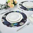 thumbnail image 5 of GZHJMY Watercolor Flowers Round Placemats Set of 4,Non-Slip Heat Resistant Washable Table Mats for Kitchen Dining Table Decoration,15.4", 5 of 6
