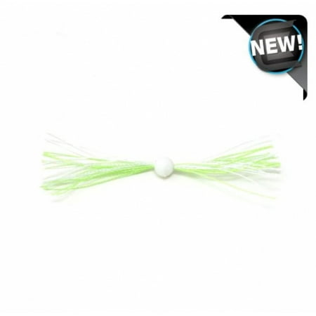 Clam Corporation 15626 Silkie Jig Trailer 1 1/2 Chartreuse/White Multi one Size