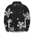 thumbnail image 3 of KeShDi Sweatshirts for Men Casual Fashion Stand Collar Print Zipper Pullover Long Sleeve Sweatshirt Black 3X, 3 of 3
