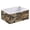 Leopard Print And Palm Leaves Brown Tones, variant on Fabric Storage Bins Foldable Cube For Home Organization Baskets Leopard Print and Palm Leaves Brown Tones
