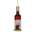 thumbnail image 3 of 7" Tuscan Winery Green Transparent Wine Bottle Glass Christmas Ornament, 3 of 3