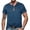 #423-Blue, variant on Ceisia Men's Solid Color Short Sleeve Lapel Collar Casual Fashion T-Shirt Comfortable Breathable Top White Gifts for Father 3X