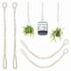 thumbnail image 1 of 4 Piezas Macrame Beige Planta Colgador Extensor Cuerda Planta Colgante Cesta Extensor Grandes Colgantes Macetas (Beige), 1 of 7