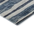 thumbnail image 3 of Addison Rugs Mayfield Premium Machine Washable Transitional Stripes Denim Round Rug, 8' x 8', 3 of 5