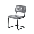 thumbnail image 2 of PU Dining Chairs, Simple Style Dining Chair with Silver Metal Legs, Leisure Upholstered Dining Chairs, Accent Desk Chair for Kitchen Living Room Wine Bar(Light Gray,Set of 8), 2 of 11