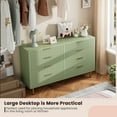 thumbnail image 4 of Fluted 8 Drawer Dressers for Bedroom, 54" Wide Modern Chest of Drawers with Deep Drawers, Large Double Dresser TV Stand, Wooden Dresser Organizer for Living Room, Hallway, Kids Room, 4 of 7
