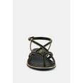 thumbnail image 3 of PHEOBE Strappy Black Flat Sandals, 3 of 7