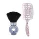 thumbnail image 2 of Barber Brush Comb Set Multipurpose Portable Soft Bristles Hollow Design Barber Neck Duster Brush Comb Set, 2 of 5