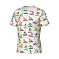 thumbnail image 3 of Rocae Yoga Dogs Poses for Men's Moisture-Wicking Crew Tee - T-Shirt for Sports, Outdoor Activities, and Casual Wear, 3 of 9