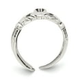 thumbnail image 2 of Sterling Silver Claddagh Toe Ring - Size 11, 2 of 3