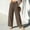 Coffee1, variant on Kojanyu Women's Plus Size Wide Leg High Waisted Pants Casual Elastic Waist Loose Trousers Stretch Palazzo Pants with Pockets Beach Travel Vacation Outfits