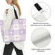 thumbnail image 3 of Easygdp Floral Purple Buffalo Plaid Bolsas Tote para Mujer, Bolsos de Hombro para Viaje, Bolsos de Mano de Gran Capacidad para Compras y Trabajo, 3 of 8
