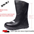 thumbnail image 2 of Botas de moto elegantes: diseño clásico, cómodas y transpirables, adecuadas tanto para desplazamientos diarios como para conducción informal.,Impermeable negro,35, 2 of 20