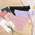 thumbnail image 6 of HYwys 6 Pack Seamless Underwear for Women High Cut Bikini Panties Stretch Invisible No Show Lace Cheeky Panty Pack, 6 of 6