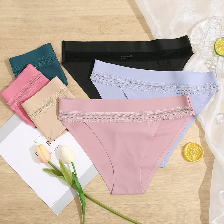 FINETOO Womens Cotton Underwear Soft Stretch Bikini Panties High