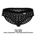 thumbnail image 4 of CandyMan Fashion Briefs style 99855 Color Black Size S/M, 4 of 5