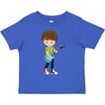 thumbnail image 3 of Inktastic Rock Boy, Brown Hair, Guitar Player, Band, Music Boys Toddler T-Shirt, 3 of 5