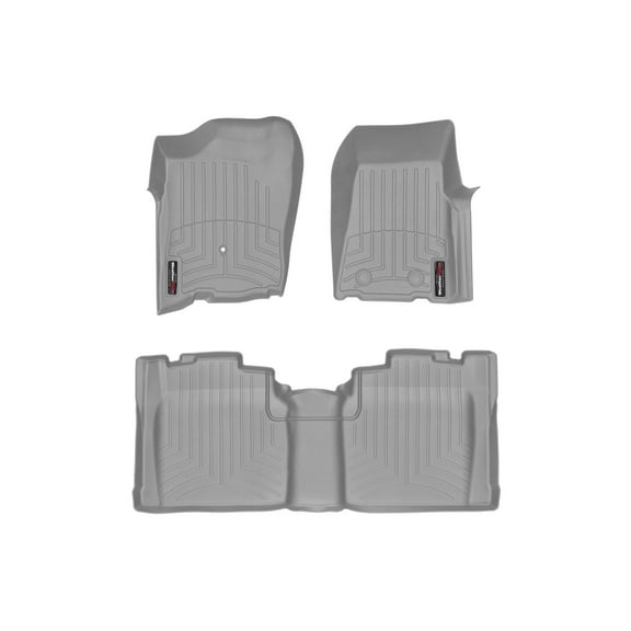 WeatherTech Custom Fit FloorLiners compatible with 2004-2010 Ford Ranger - 1st & 2nd Row, Grey