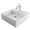 Chrome, variant on KRAUS Elavo White Ceramic 18 5/8in Square Vessel Sink