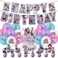 thumbnail image 1 of Demon Hunters Themed Birthday Decorations with Banners Cake Toppers Theme Balloons for Fans Boys Girls, 1 of 2