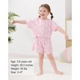 thumbnail image 3 of ZOEREA Toddler Girl Clothes Baby Girls Outfits 6M-5T Summer Floral Print Shirt+Shorts+Headband 3pcs Baby Clothing, 3 of 6