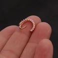 thumbnail image 6 of Xinyolin Cubic Zirconia Inlaid Nose Ring, Women's Helix Earring Hoop Piercing Jewelry, 6 of 8