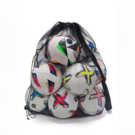 Large-Capacity Sports Ball Storage Net Bag Hot-Selling Football/Basketball/Volleyball Carry Bag Oversized Mesh Bag (No Insert Pocket)