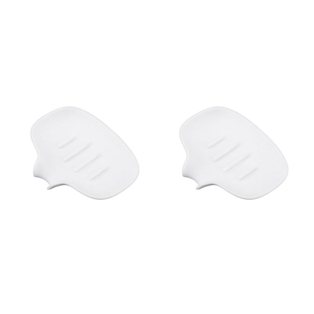Billuyoard PP con de succión Jabón de ducha para platos para baño - Jabonera de succión fácil de limpiar con estilo para ducha Blanco Blanco 1 2piezas